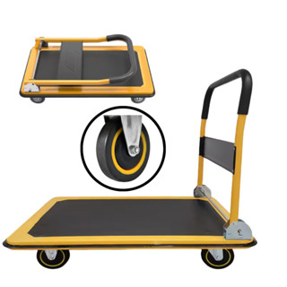 Carrinho De Carga Plataforma Dobrável Armazem 4 Rodas Suporta 150kg Brin7 em Oferta na Shopee