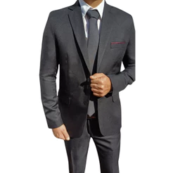 Terno social masculino MICROFIBRA - Slim PRETO (Original)