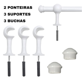 Varão de Cortina de aço 1,50 metros 19mm Várias cores em Oferta na Shopee
