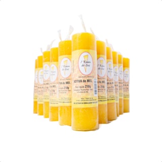 Vela 7 Dias Votiva De Mel Kit Com 03 Unidades 210g em Oferta na Shopee
