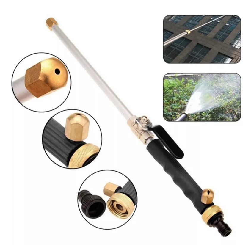 Pistola Esguicho Alta Pressão 43cm para Mangueira - Econômico com Kit Completo