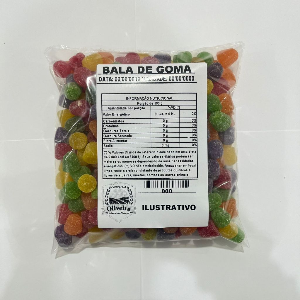 Bala de Goma Colorida 1kg em Oferta na Shopee