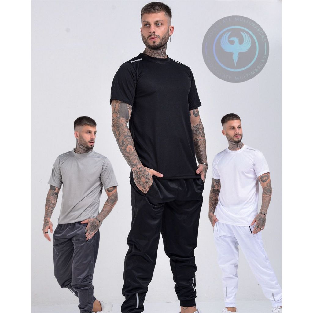 Conjunto Masculino (Calça+Camisa) Tecido Frio Leve e Confortavel em Oferta na Shopee