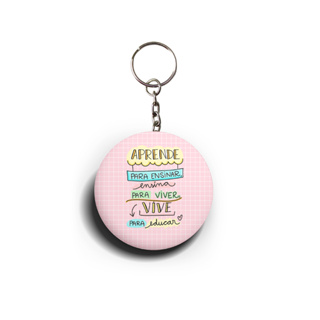 20 Chaveiros Personalizados De Alumínio Aprende Para Ensinar Dia dos Professores em Oferta na Shopee