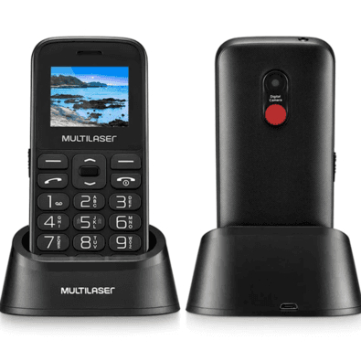 Celular Multilaser Vita Com Base Preto Dual Chip P9121