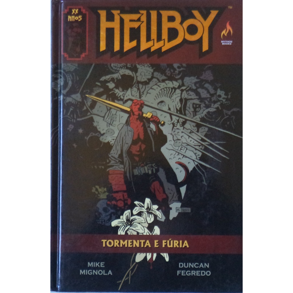 Hq Hellboy tormenta e fúria Capa dura