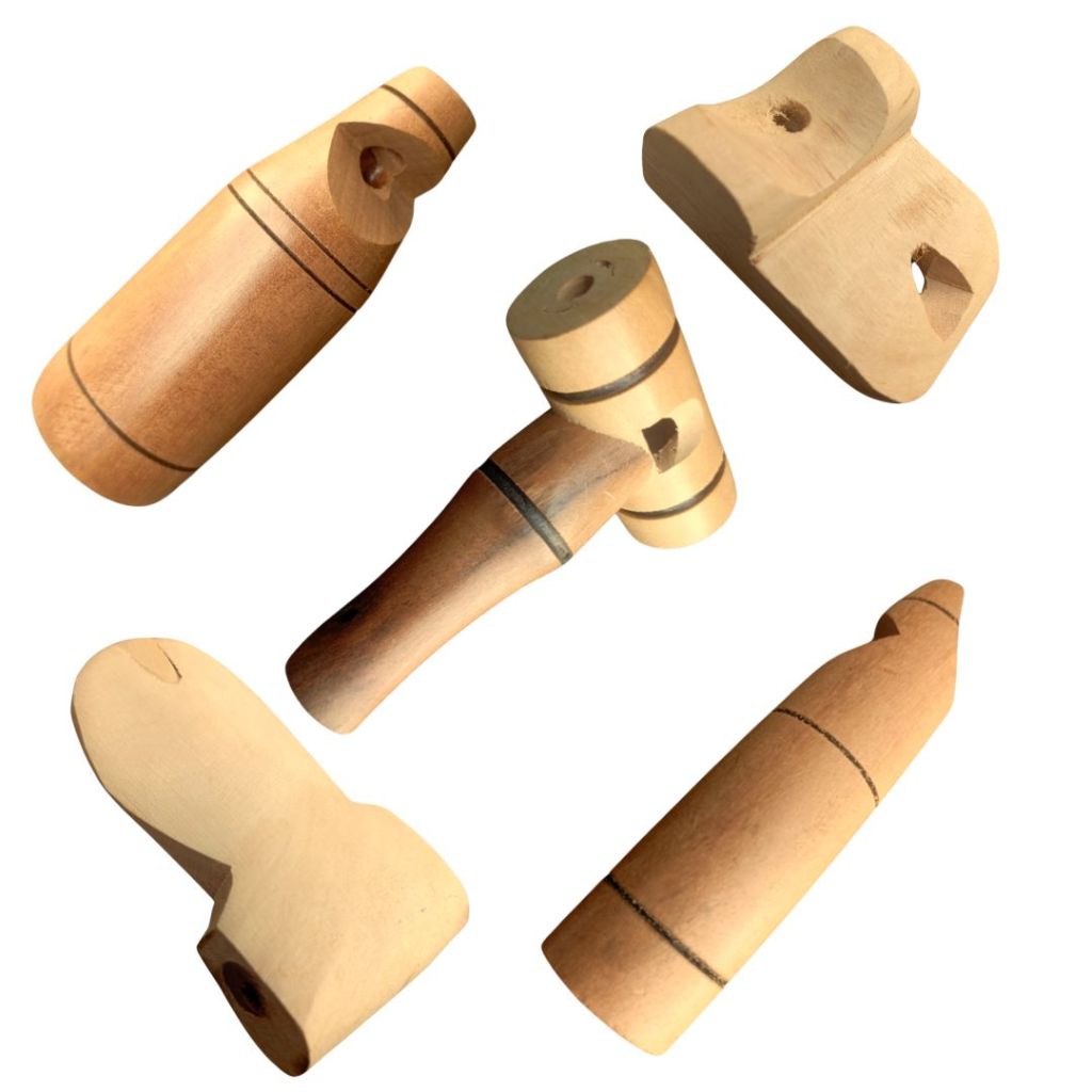 Apitos Madeira Vários Pios | Multi Sons Fonoaudiólogo | O Segredo dos Pássaros! (COMBO 5 Unidades)