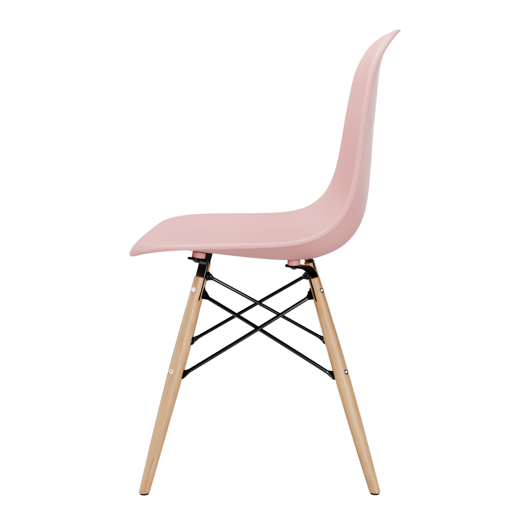 Cadeira Jantar Charles Eames Dkr Eiffel Empório Original Cor Rosa
