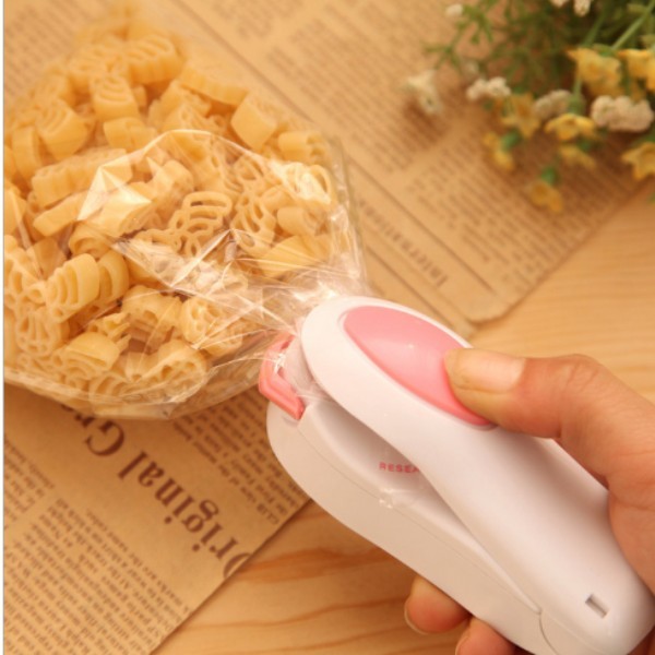 1 Máquina Portátil Seladora Plástico Para Cozinha Veda Comidas E Legumes Promoção