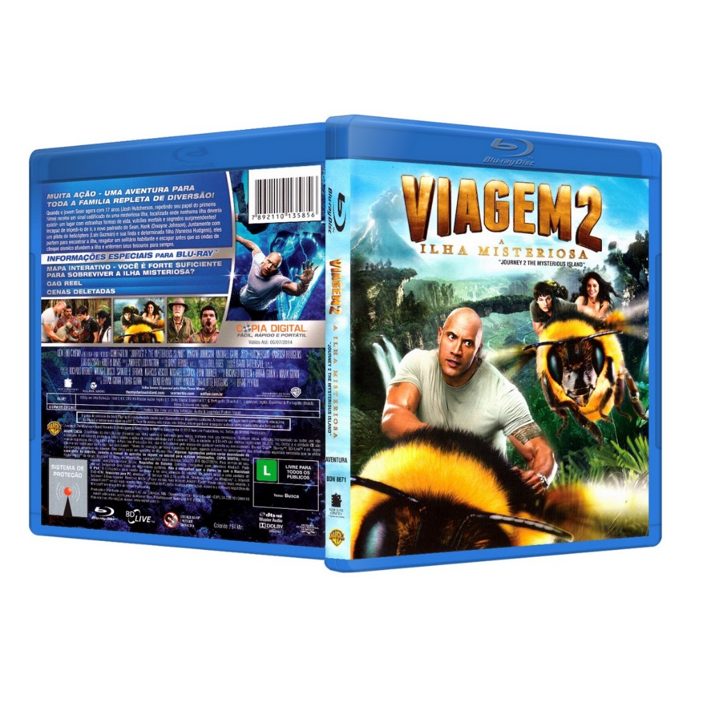 Blu-ray: Viagem 2 - A Ilha Misteriosa DUB/LEG [PERSONALIZADO]