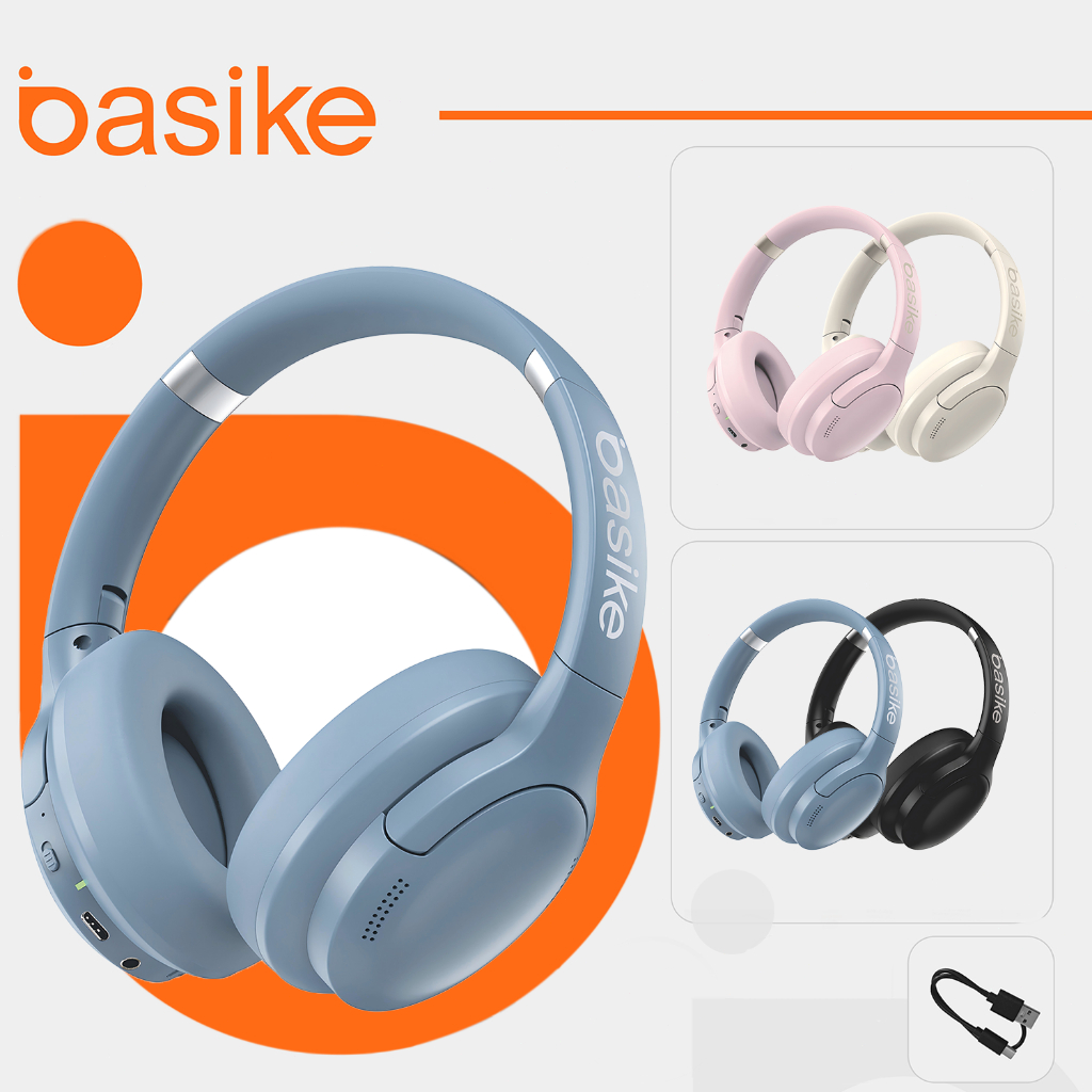 Basike fone sem fio bluetooth headphone sem fio dobráveis A qualidade de som Bluetooth 4.3...