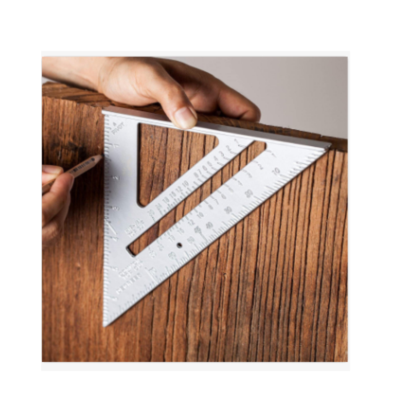 Esquadro Profissional em Alumínio  90 graus Speed Square Carpinteiro 7 Polegadas em Oferta na Shopee