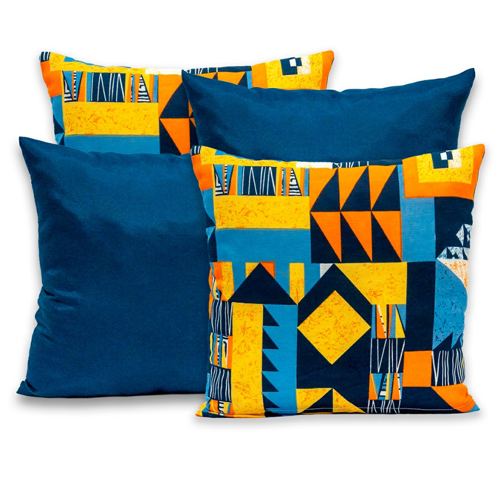 Kit 4 Capas de Almofada Para Sofá Decoração Estampada Moderna Lisa 40cm x 40cm Poltrona Quarto