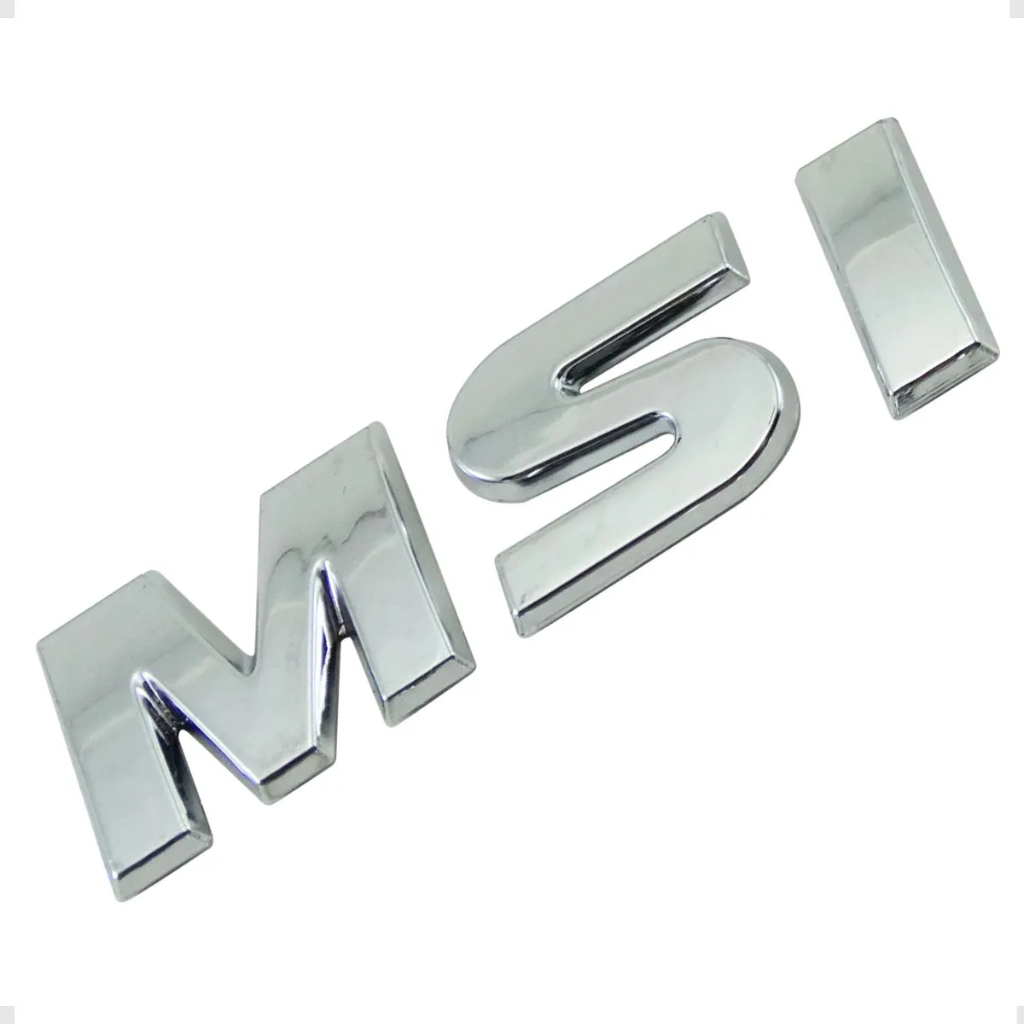 Emblema Msi Pequeno Lateral Volkswagen Gol Fox Voyage Polo