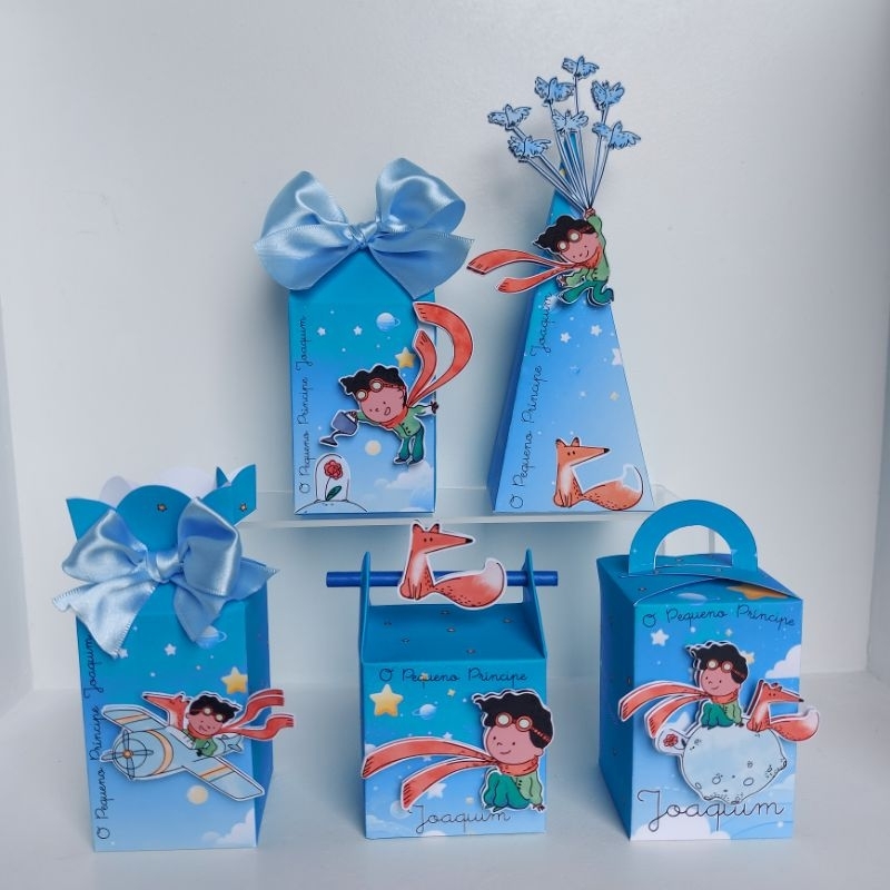 Kit Festa Clássico - Príncipe e Raposa - Festa Infantil - Lembrancinhas - Caixinhas - Papelaria Personalizada