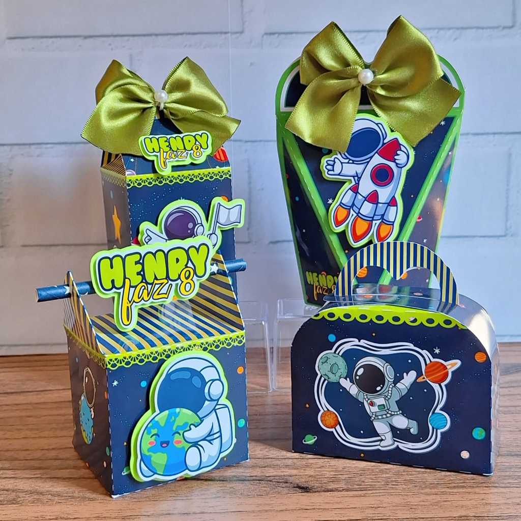 Astronauta / Cute / Baby / Kit Caixinhas Personalizadas /ASTRONAUTA / Mimos / Personalizados / para Festas Lembrancinhas