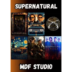 Placa Quadro Decorativo SUPERNATURAL
