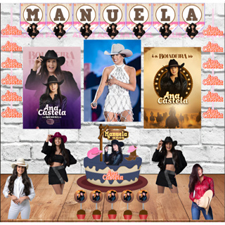 Kit Decoração Festa em Casa Tema Ana Castela em Oferta na Shopee