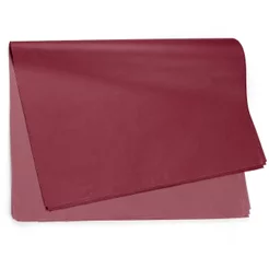 Papel de Seda Liso Vinho 49,0 x 69,0cm, Floral Atlanta - 10/20/50 folhas.