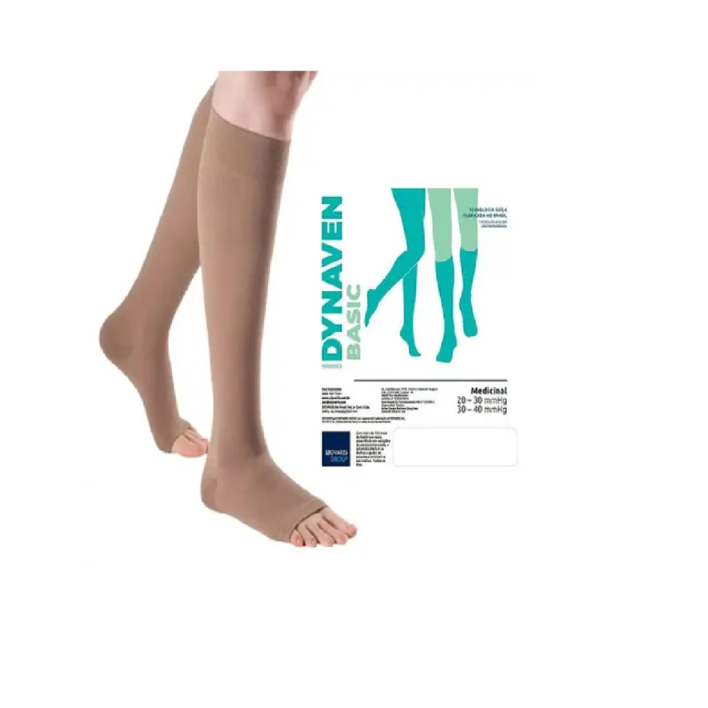 Meia Sigvaris 3/4 Alta Compressão 30-40mmhg Dynaven Basic Aberta M2