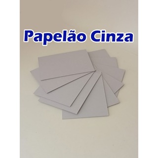 Papelão Cinza ou Parana  100 pçs. - formato  8,0 x 11;0 cm - 1.9mm em Oferta na Shopee