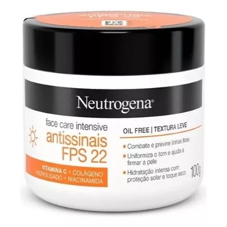 Creme Facial Neutrogena Face Care Intensive Antissinais Fps 22 Com 100g em Oferta na Shopee