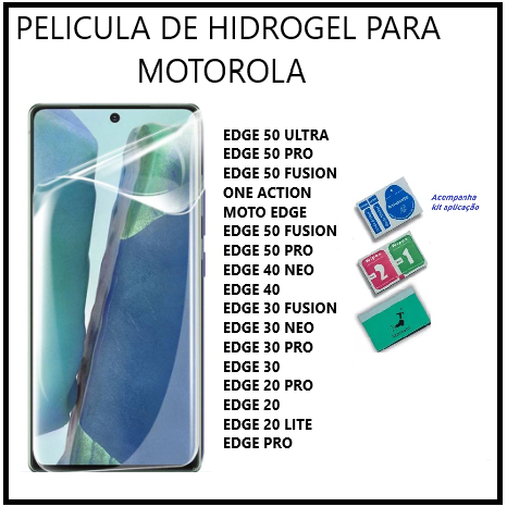 Película Hidrogel transparente para Moto Edge50fusion 50Ultra 50Pro 40Neo 30Fusion  30Utra OneAction em Oferta na Shopee