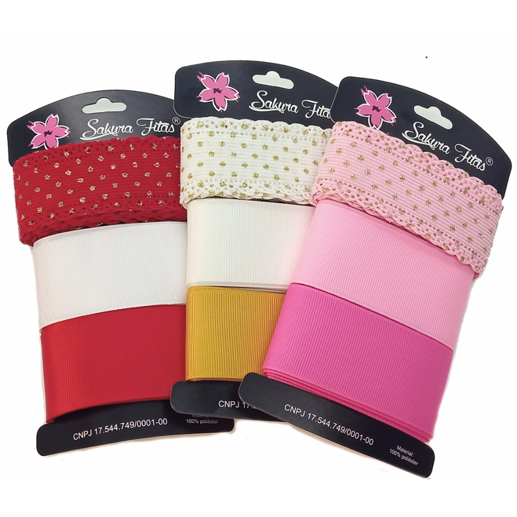 Fita de Veludo Cotele Brilho Dourado  + Gorgorão Nº9 em Oferta na Shopee