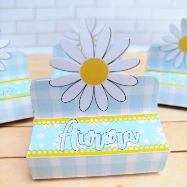 Porta Bis Dublo Personalizados Margarida  Lembrancinhas Personalizadas Caixinhas Aniversario Menina