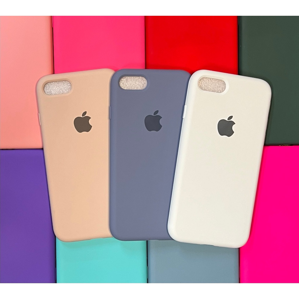 Kit Capa  + pelicula 3D IPhone 7/8 / Iphone SE 2020 Ou apenas Capinha Case Silicone  Aveludada - detalhe