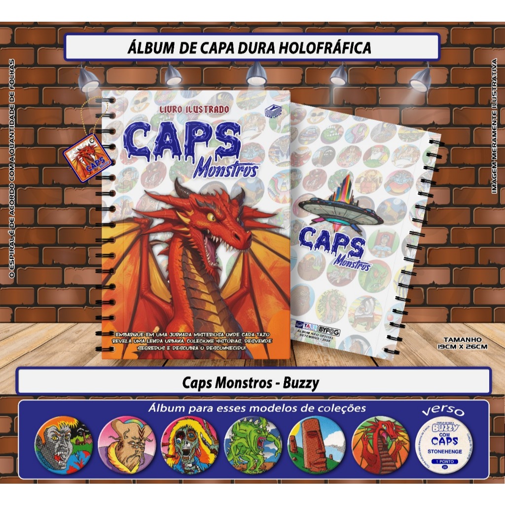 Álbum Caps Montros / Tazos da Buzzy