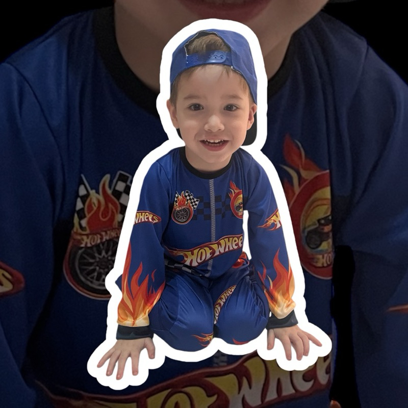 Fantasia Roupa Infantil Hot Wheels Com Boné Carros Piloto