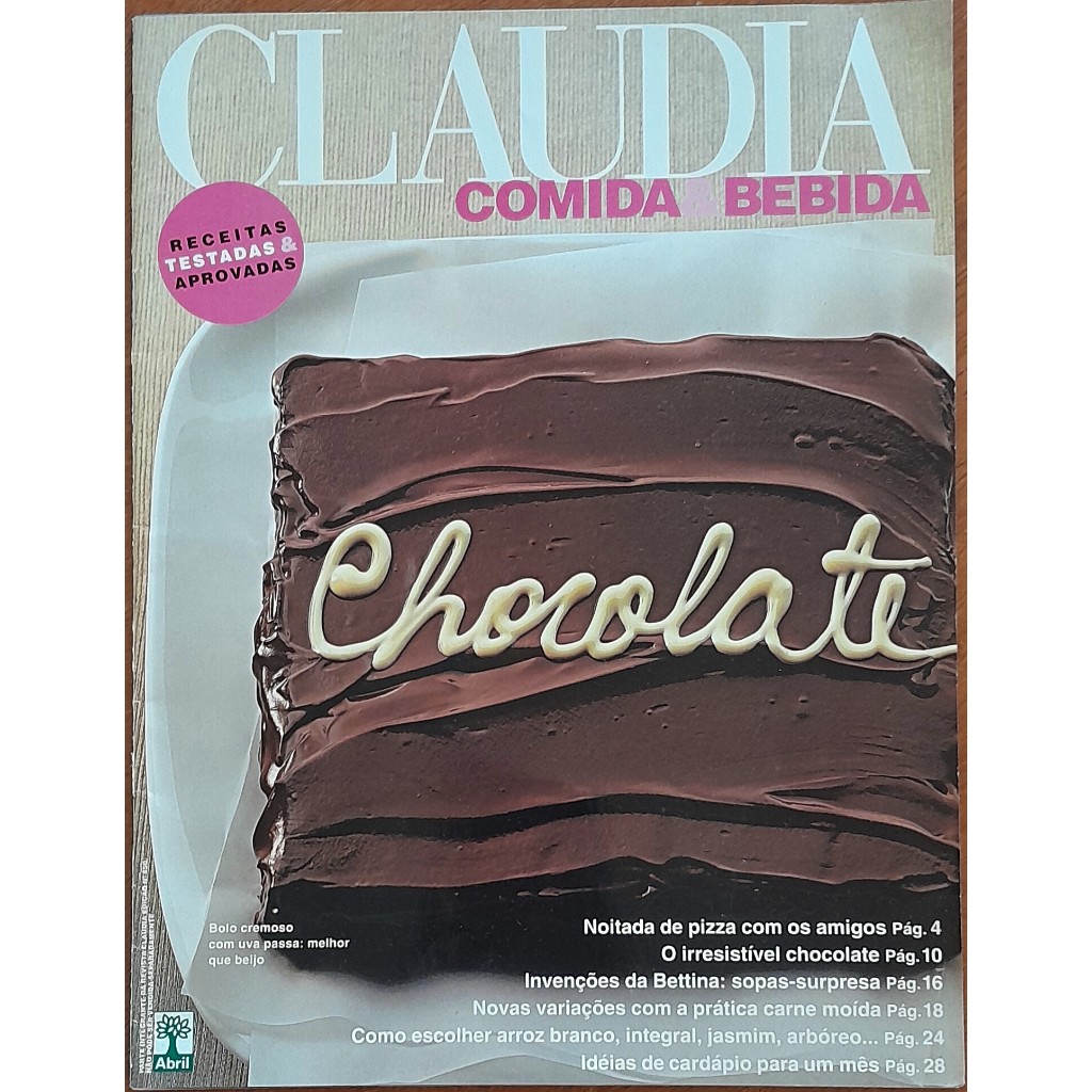 Revista Claudia Comida & Bebida Nº 550 Julho/2007