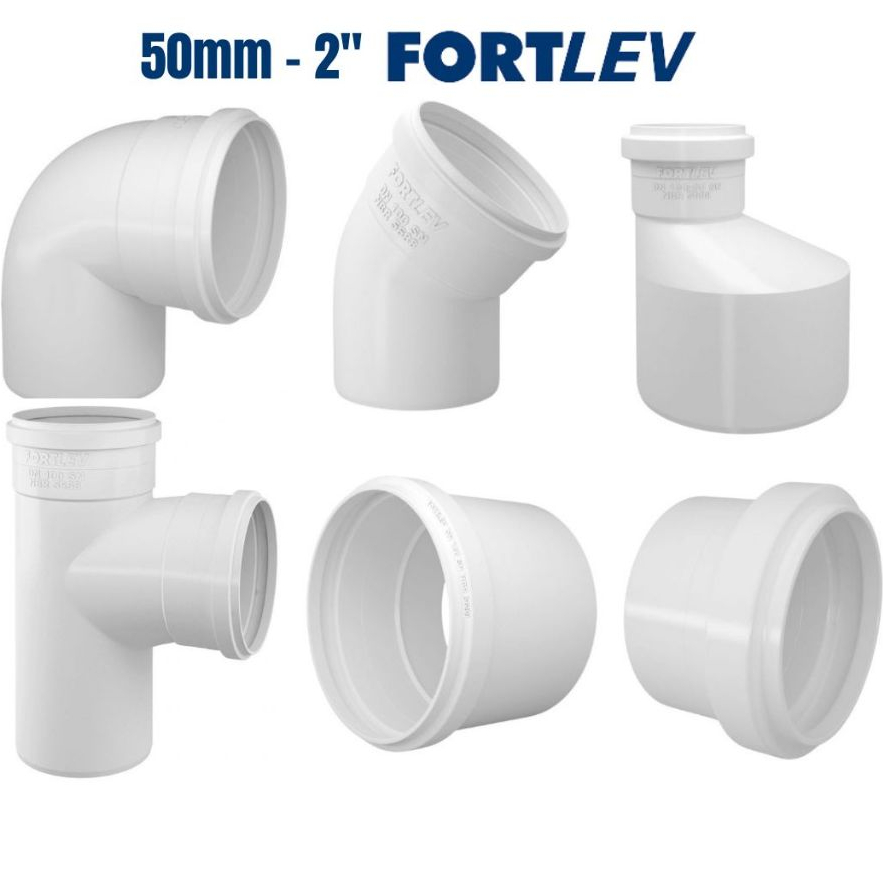 Cotovelo, Joelho, Luva, Junção, Te, Redução 50mm 2" Esgoto Fortlev