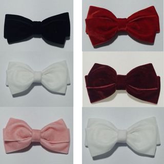 Laço de Veludo ponta curta no Bico de Pato - Unidade - Ideal para crianças 2 anos acima em Oferta na Shopee