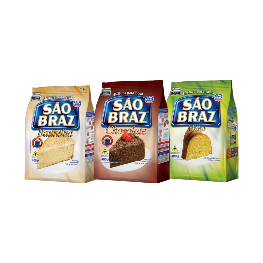 Kit 03 Und - Mistura para Bolo São Braz