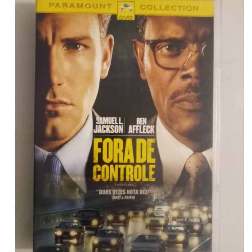 Fora de controle - dvd de locadora - samuel l jackson - ben affleck