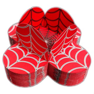 100 Forminhas Teia Aranha Spider 4 Pétalas Brigadeiro Festa Infantil Liga da Justiça em Oferta na Shopee