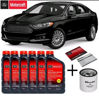 Kit Revisão Fusion 5w30 FORD Motorcraft +Filtro de Óleo + Etiqueta Revisão Original Ford 2.0 2.5 em Oferta na Shopee