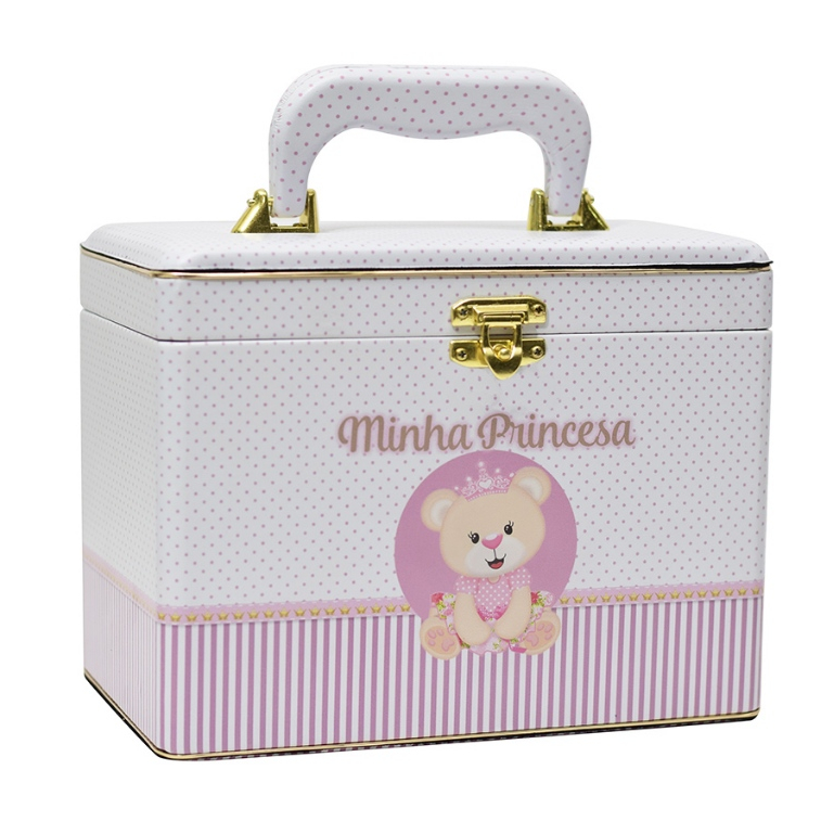 Álbum Fotográfico Maleta Box Luxo Minha Princesa 240 Fotos 13x18