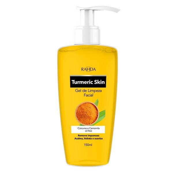 GEL DE LIMPEZA FACIAL TURMERIC SKIN RAHDA 150ML