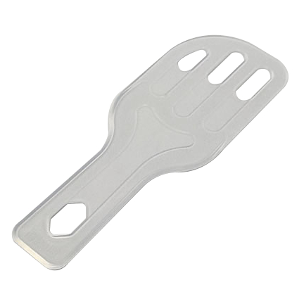 Espátula para Chocolate Vazada BWB Branca Ref. 9541