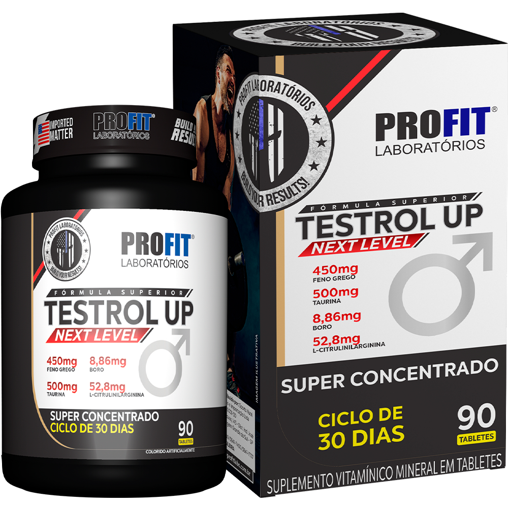 Testrol Up - Next Level - Pote 90 Tabletes - Profit Labs Oficial