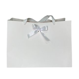 Sacola branca premium lisa com fundo largo / alças em gorgorao branca  - 10 unidades em Oferta na Shopee