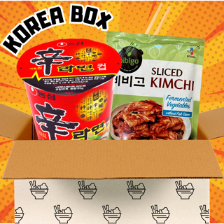 Kit Degustação Coreano Kimchi, Lamen Shin Cup & Hashi em Oferta na Shopee
