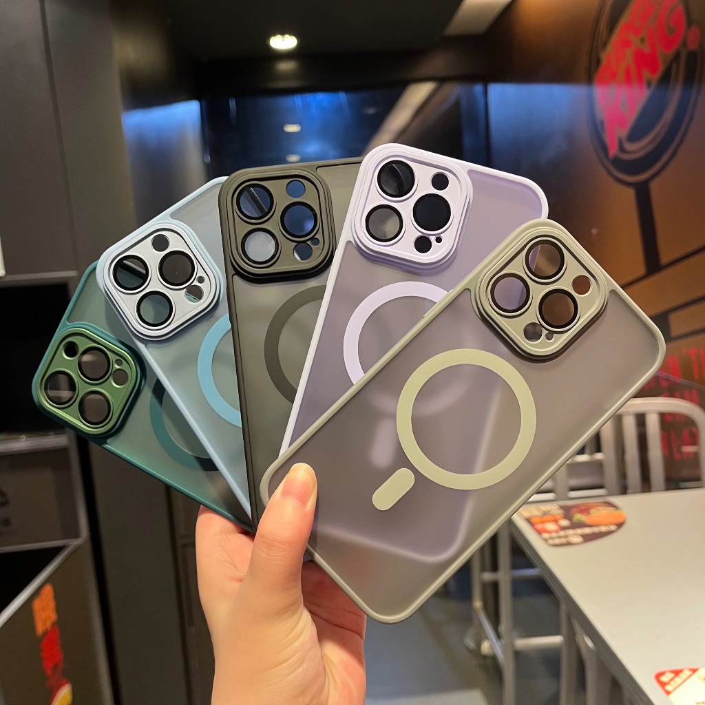 ALUBEN] Sensação de pele fosca Apple(2) magnética sem fio nova capa para celular 16 15 14 13 12 11promax