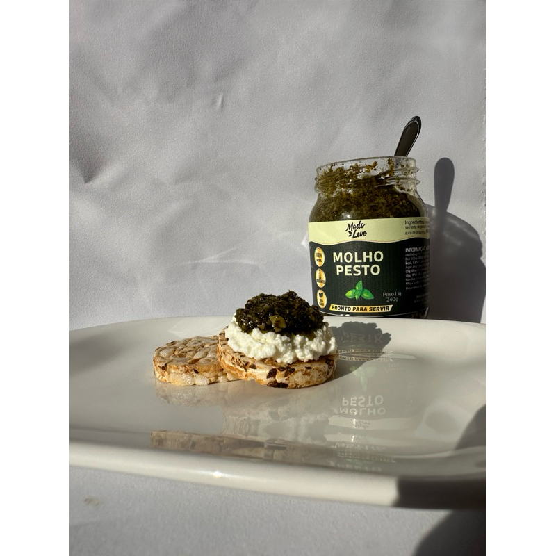 2x Molhos Pesto de Manjericão 240g cada - Sem Lactose - Vegano — imagem 2 de 2