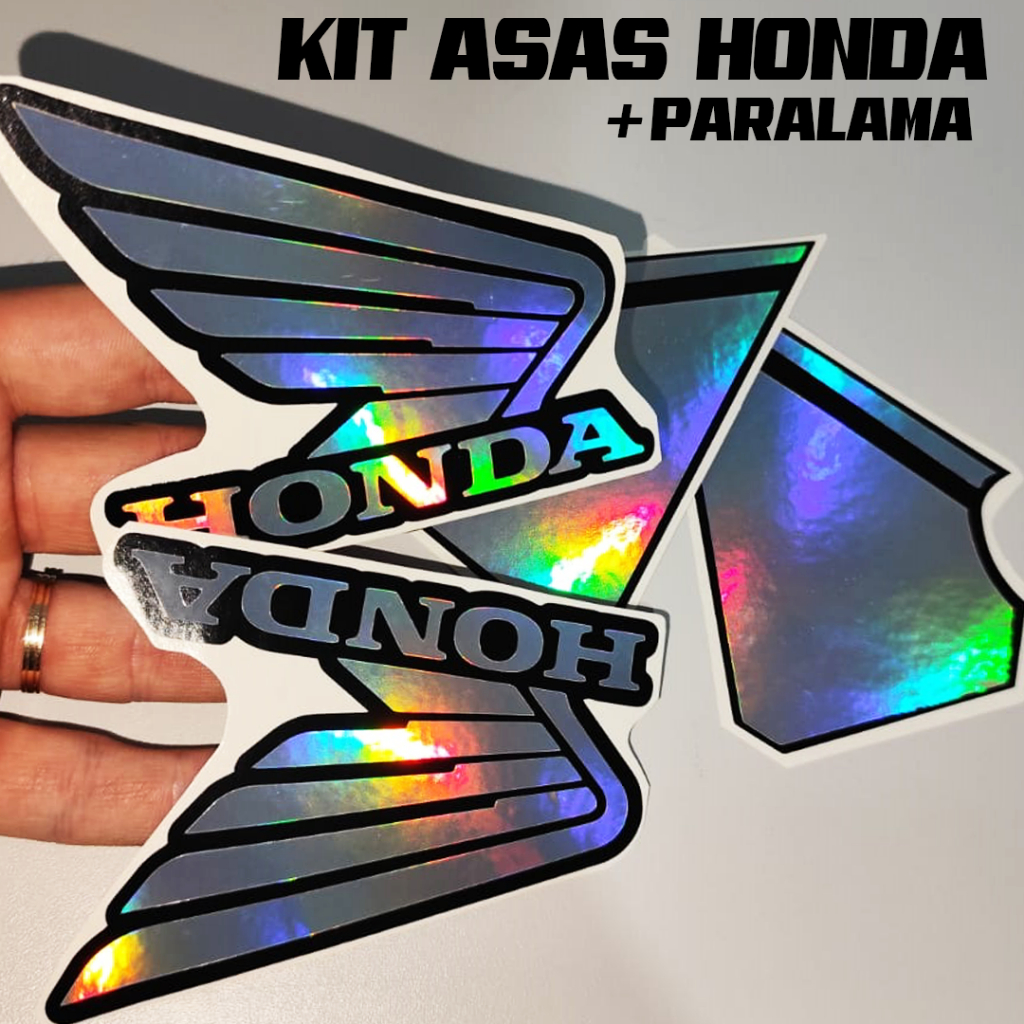 Adesivo Kit Asas + Para-lama Honda 160 Fan/Titan em Oferta na Shopee
