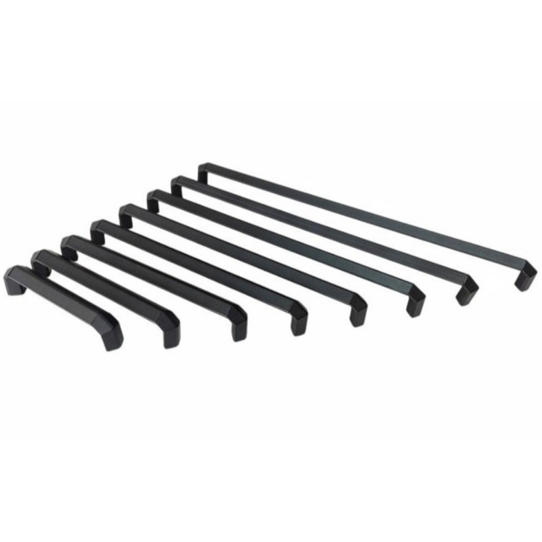 Puxador de Gaveta Inox Preto, kit 4/5/6/7/8 peças, 96/128/160/192/224/256/288/320, Puxador de portas, armários e etc..