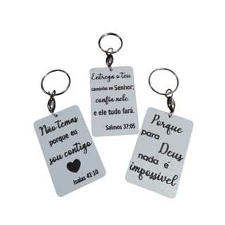 50 Chaveiros Lembrancinhas Frases Biblicas MDF em Oferta na Shopee